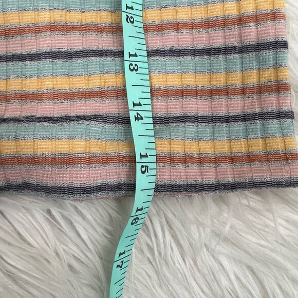 American Eagle Square Neck Ribbed Striped Tank Top Size Small - Picture 6 of 6